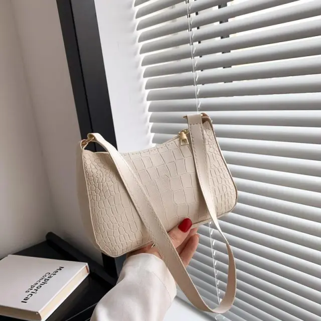 Solid Color Popular Simplicity Shoulder Casual Bag Beige - Shop at LoveMi