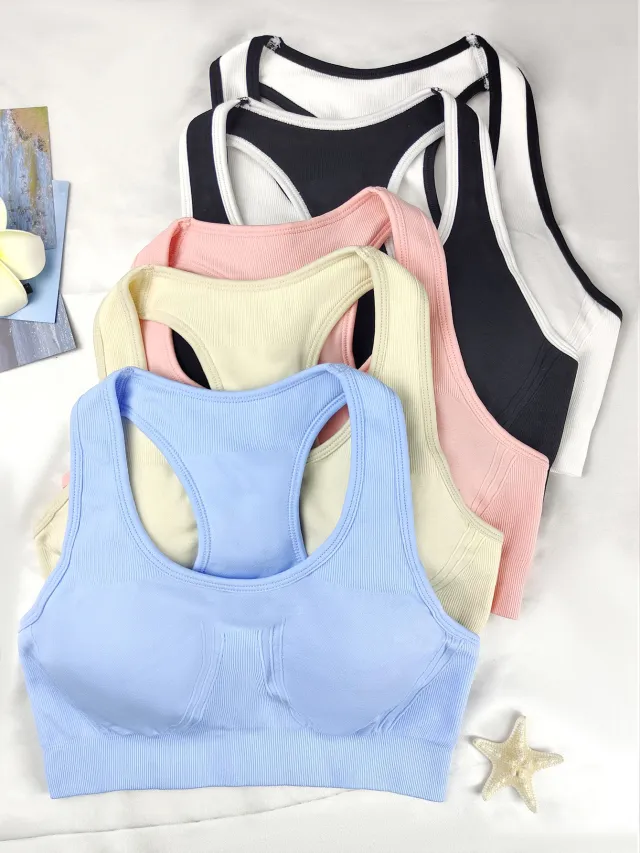 European And American New Yoga Bra Vest Five Piece Set - Shop at LoveMi