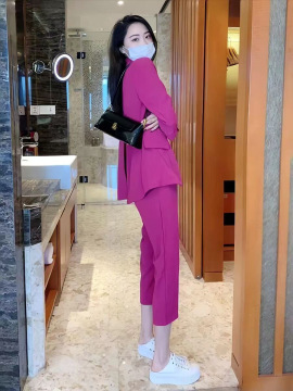 Plus Size Suit Coat Harem Pants Two-piece Set