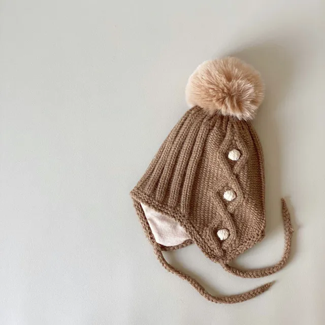Children's Hat Scarf Two piece Set Korean Baby Suit Thin Cap Coffee - Shop at LoveMi
