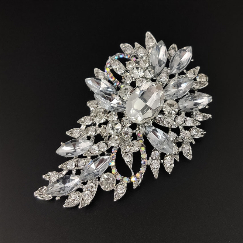 Water-Drop Crystal Brooch, picture 5 of 9