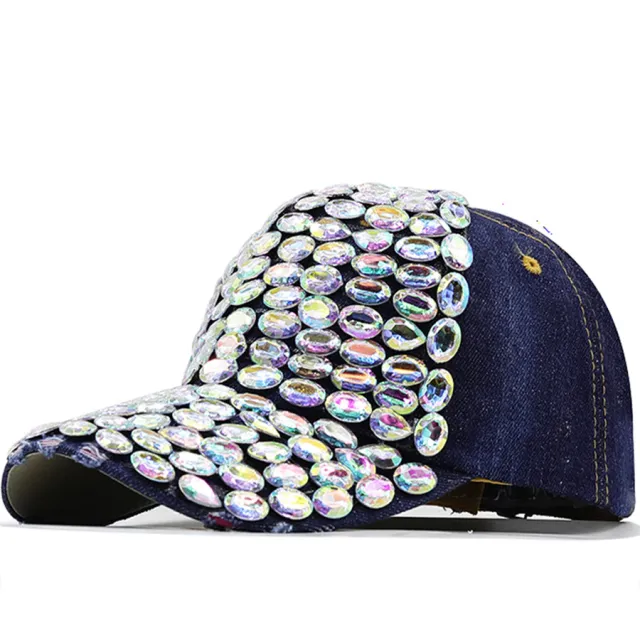 Fashion Diamond Summer Baseball Cap No 5 Denim Color - Shop at LoveMi