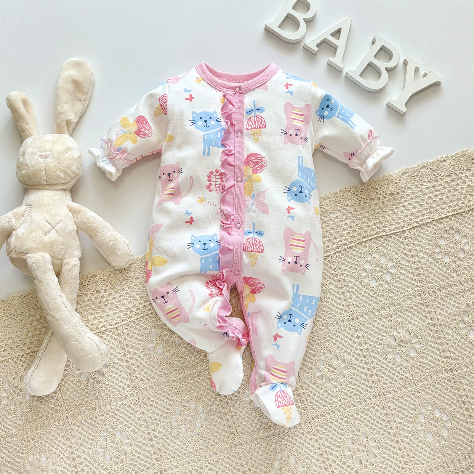 Baby Rompers Long Sleeve Cotton Jumpsuit