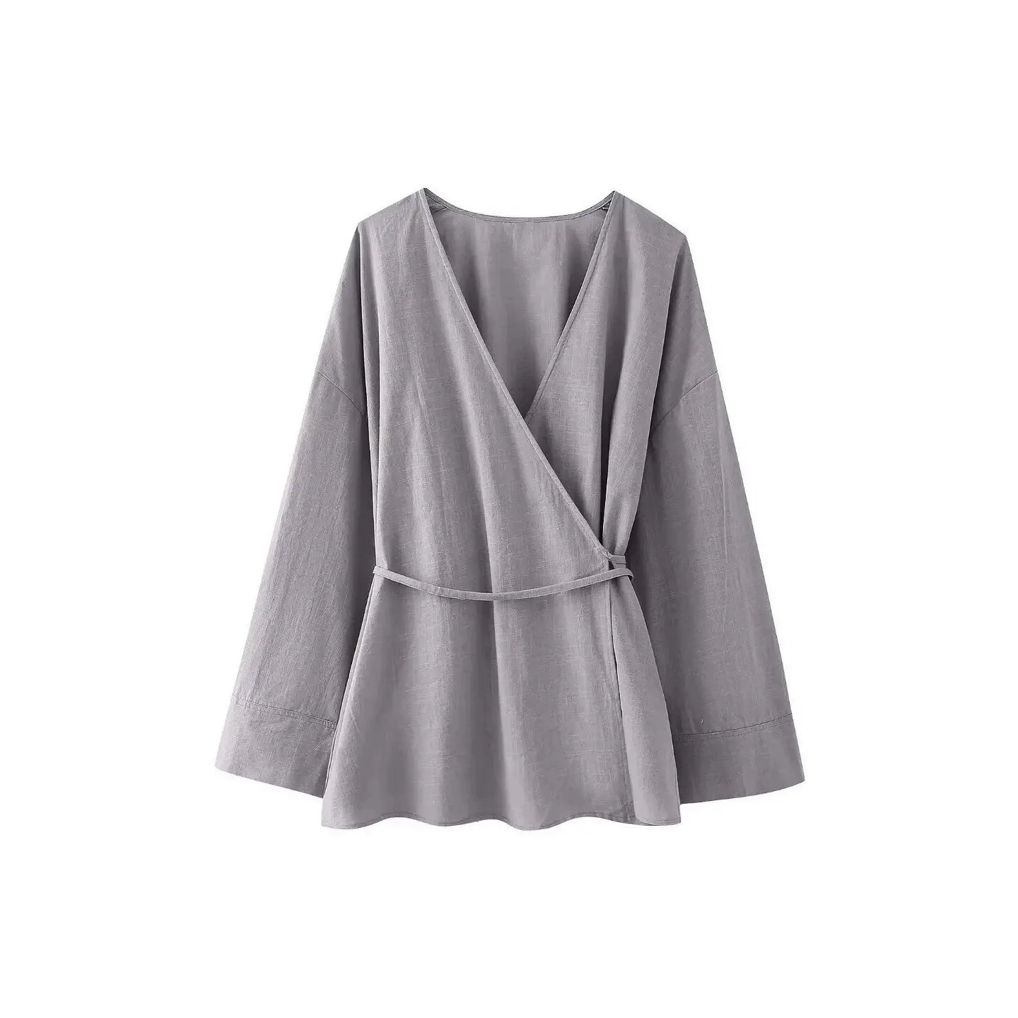 European And American Womens Pure Cotton Solid-color