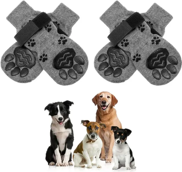 Dog Socks Booties Slide Proof And Anti drop Mute Medium Large Dog Golden Retriever Gray - Shop at LoveMi