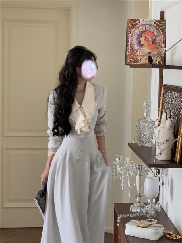 Fashion Special-interest Lapel Women's Coat Skirt Two-piece Set
