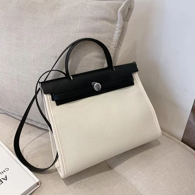 Large Capacity Simple Tote Bag White - Shop at LoveMi