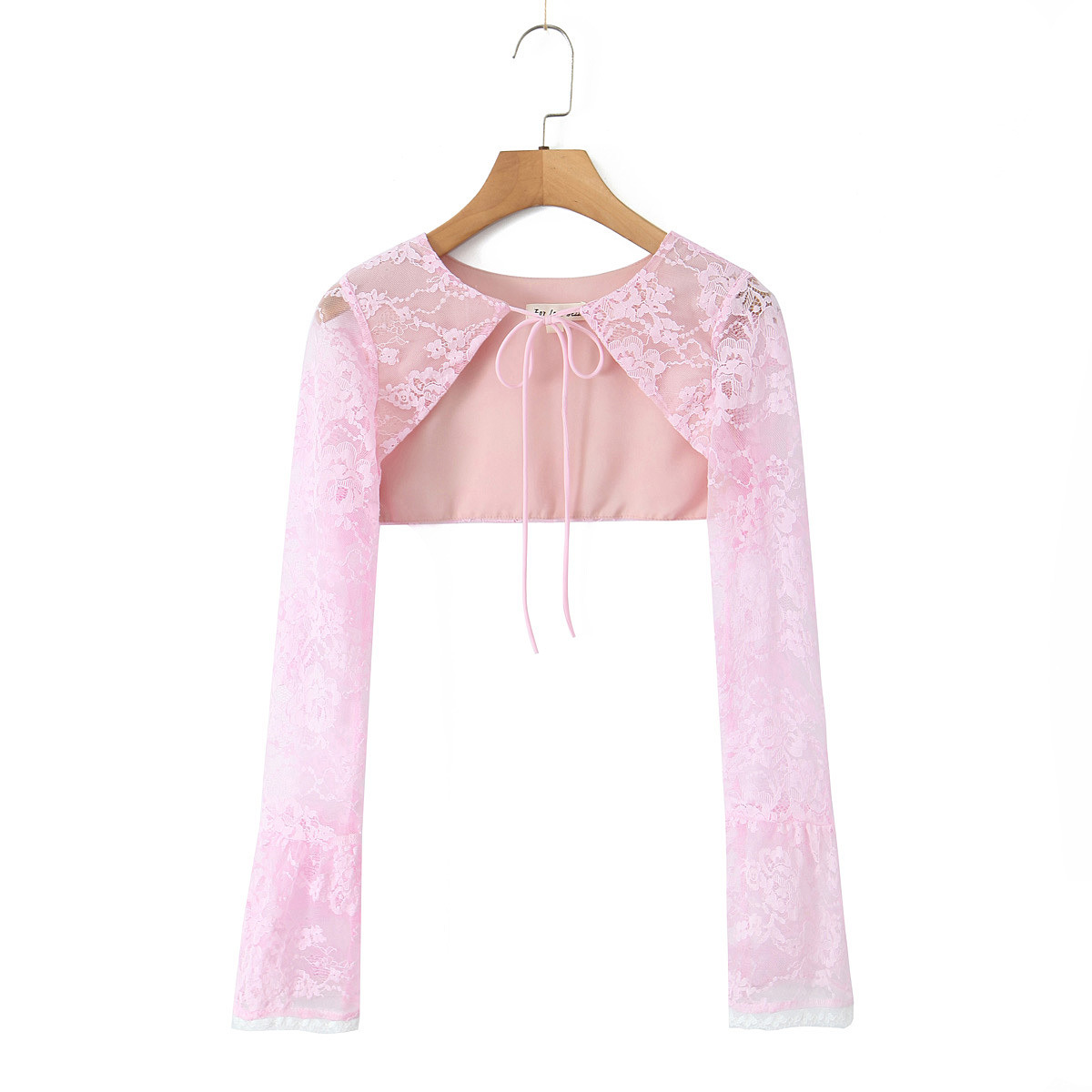 Lace Blouse Suspender Skirt Two-piece Set