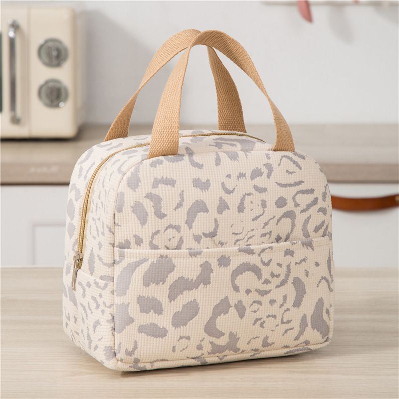 Ink-wash Pattern Insulated Lunch Bento Box Tote Outdoor Travel Cooler Picnic Bag, Lunch Carrier