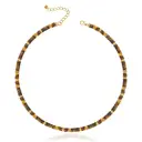 Womens Natural Crystal Abacus Bead Necklace view 11