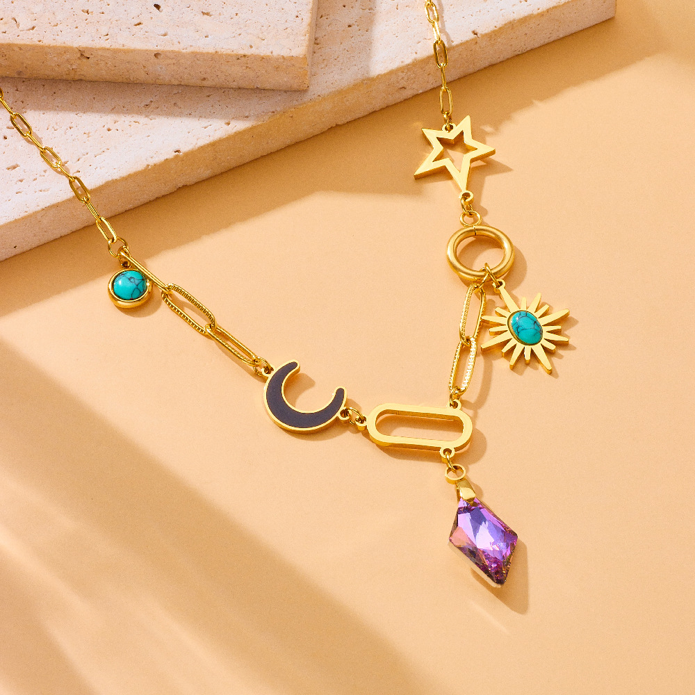 Affordable Luxury Fashion Stainless Steel Clavicle Chain Necklace