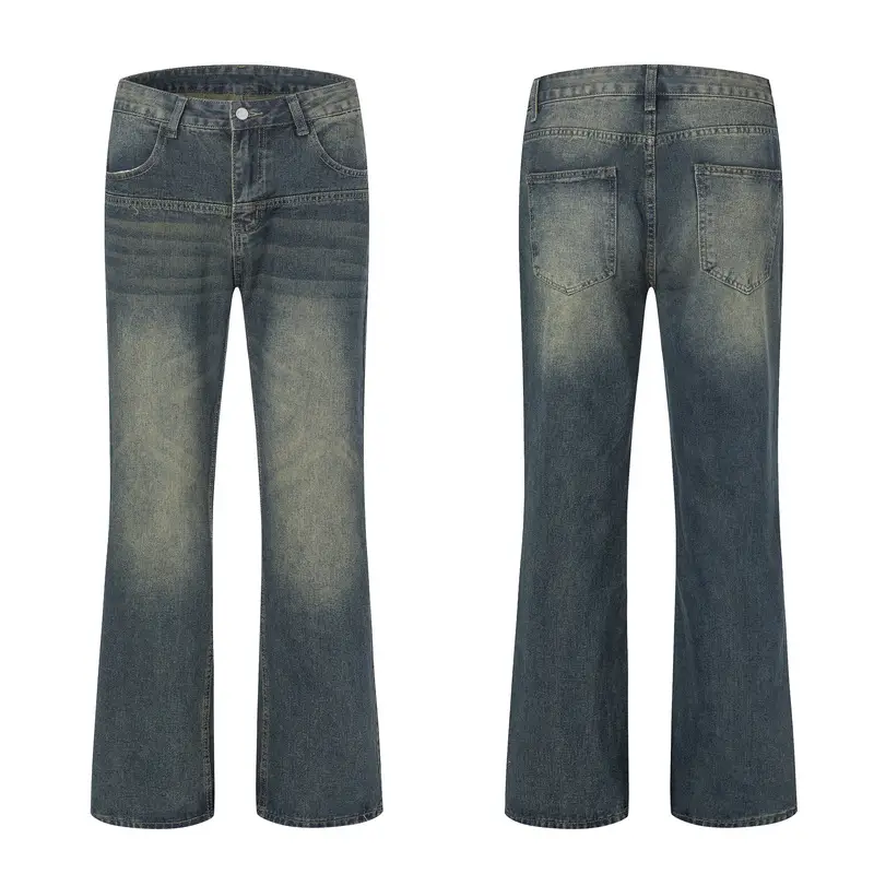 Men's And Women's Loose Straight Mop Pants