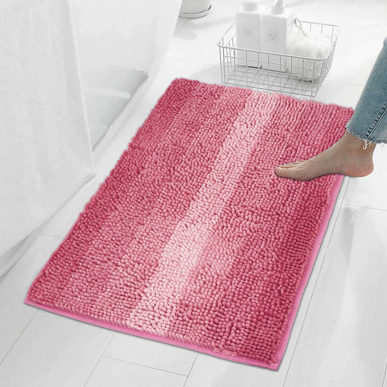 Simple Gradient Color Bathroom Entrance Floor Mat