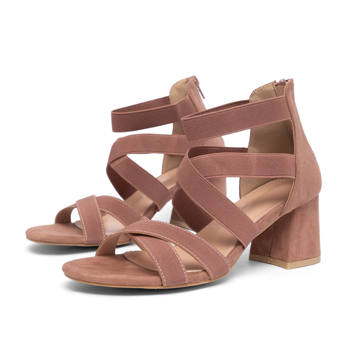 Square-Heel Chunky Sandals, picture 2 of 7