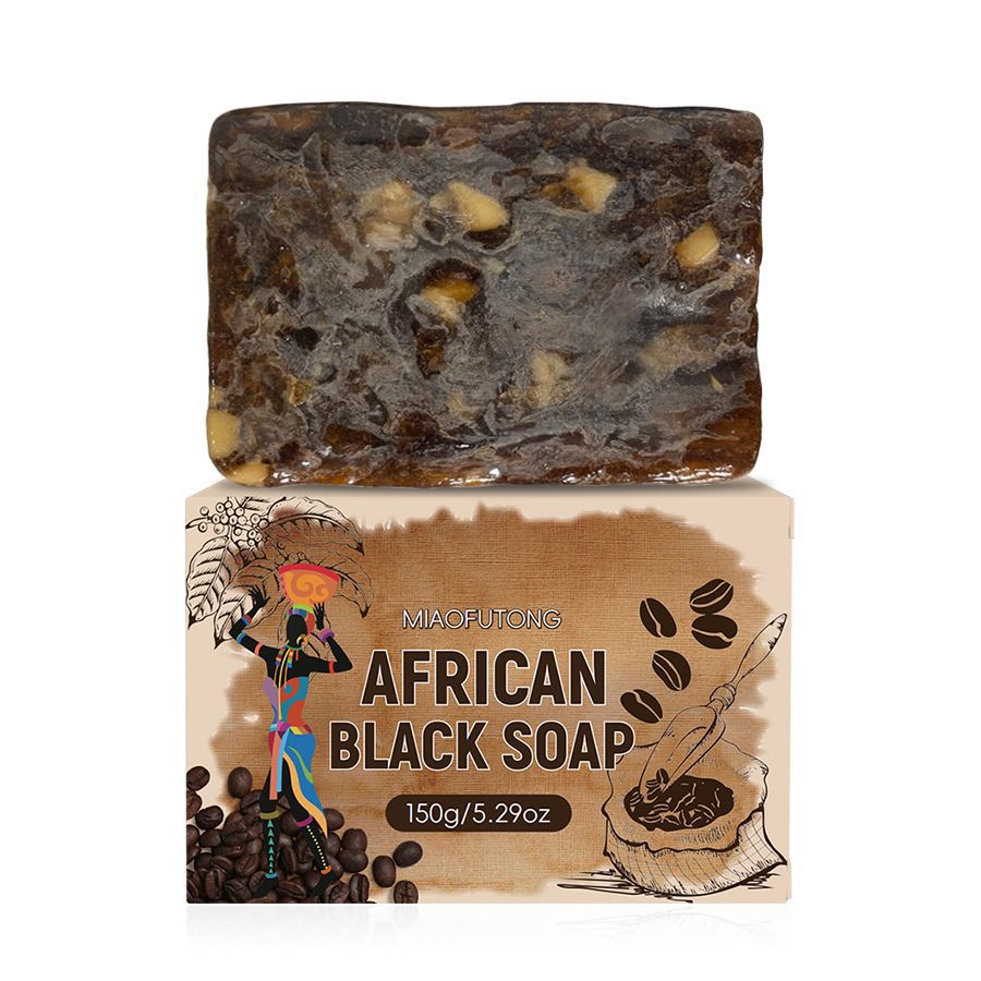 African Black Soap 150g, Shea Butter Essential Oil, Handmade