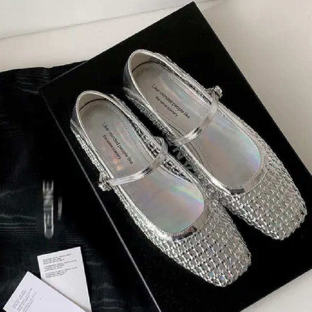 Women's Crochet Hollow-Out Mary Jane Shoes