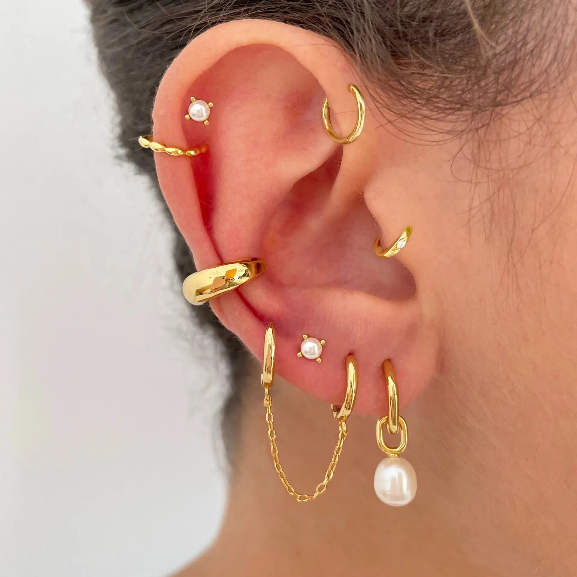 S925 Sterling Silver Light Luxury Long Pearl Earrings
