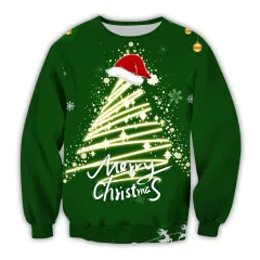 3D Digital Printing Christmas Hoodie - Yq0323-L - View 1