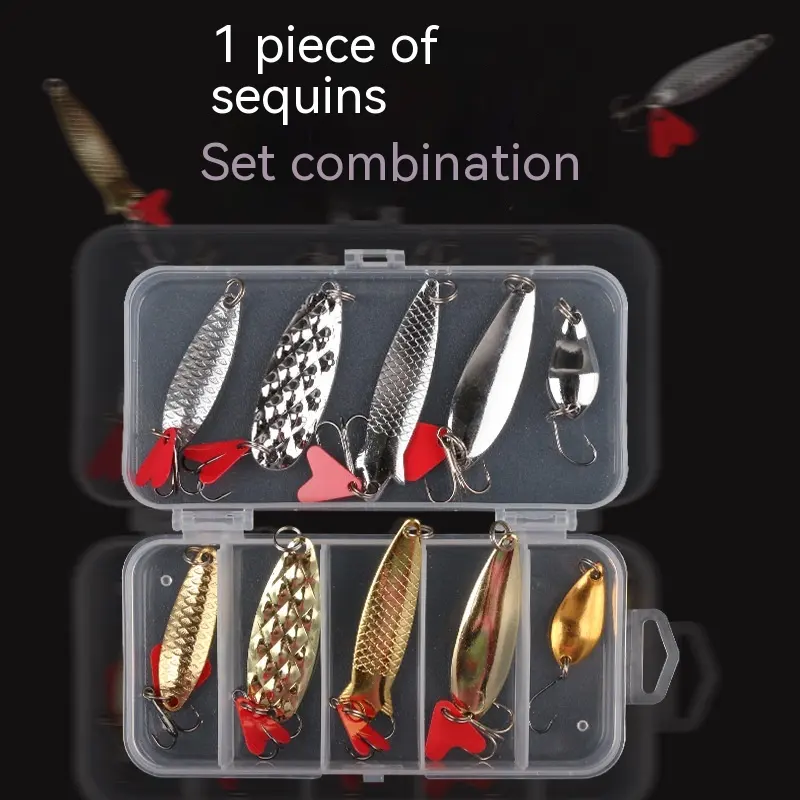 Lure Pineapple Sequin Box Iron False Bait