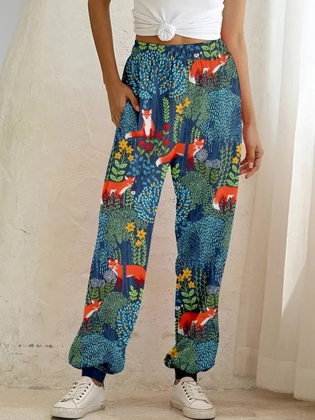 Animal themed Digital print High waisted Harem Pants G54Z341 Xl - Shop at LoveMi