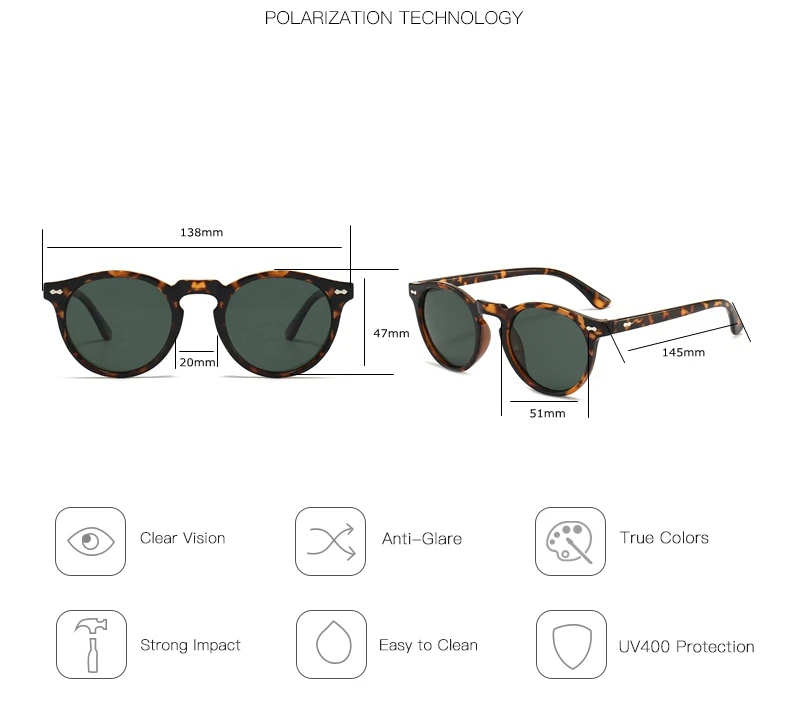 Title 1, Nouvelles lunettes de soleil polarisées rondes ...