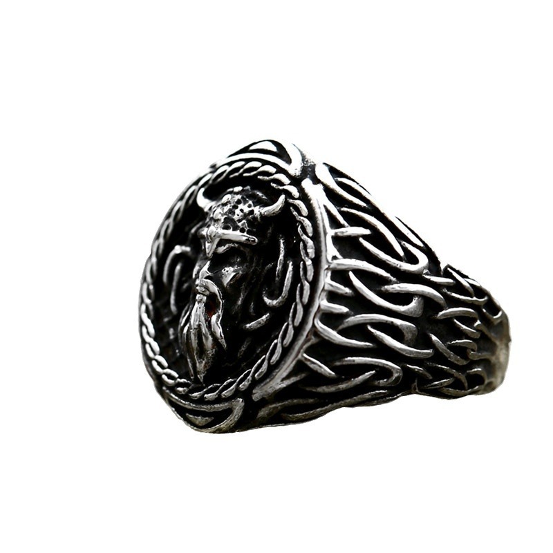 Stainless Steel Viking Men's Ring
