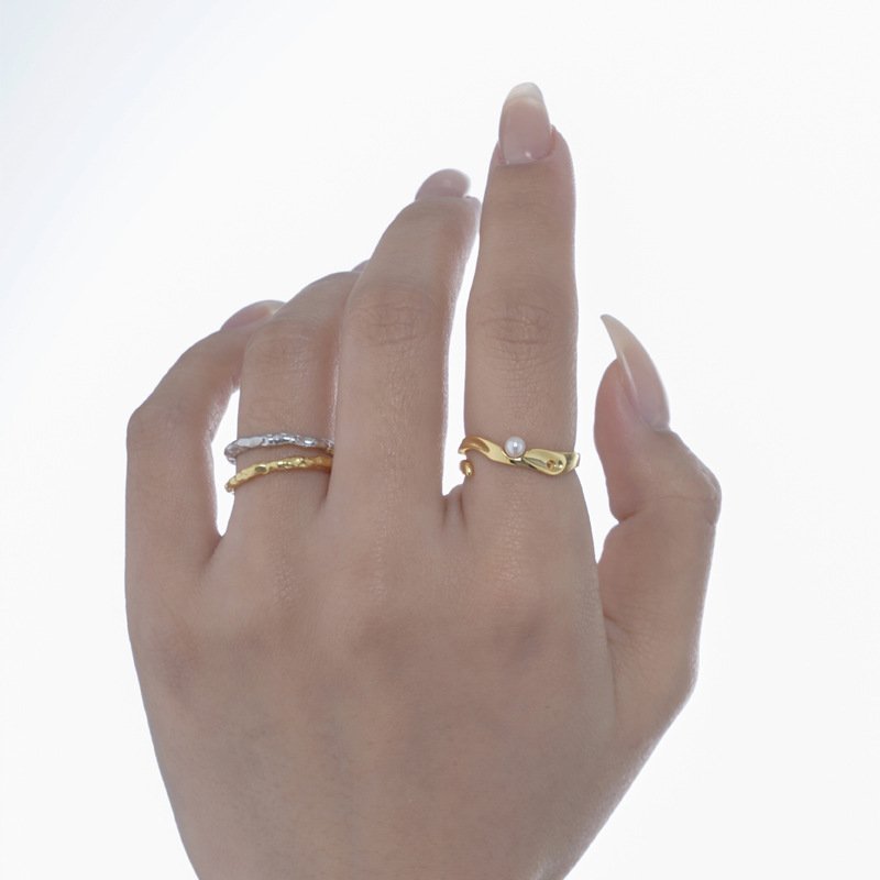Simple Sterling Silver Irregular Ring