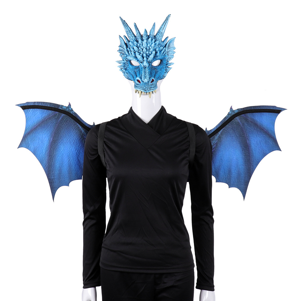 Title 1, Cos Head Cover Men Non Woven Dragon Mask Wings ...