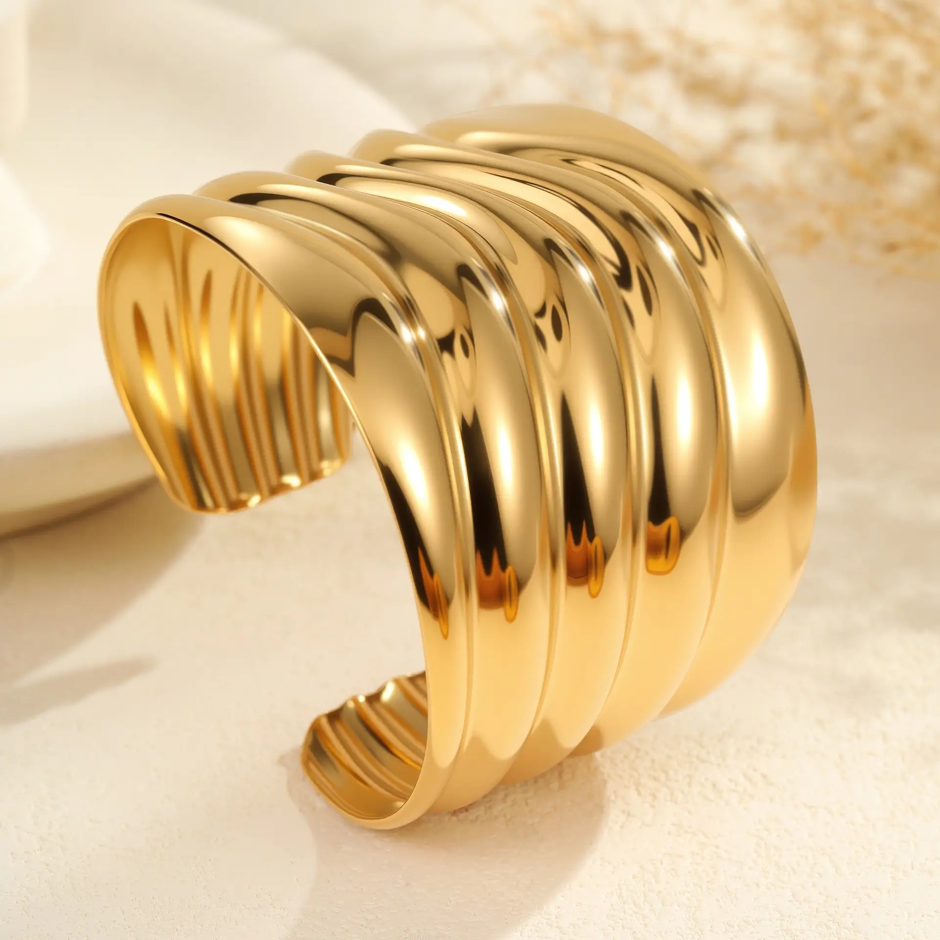 Fashion Exaggerated Wide Bracelet Niche Opening