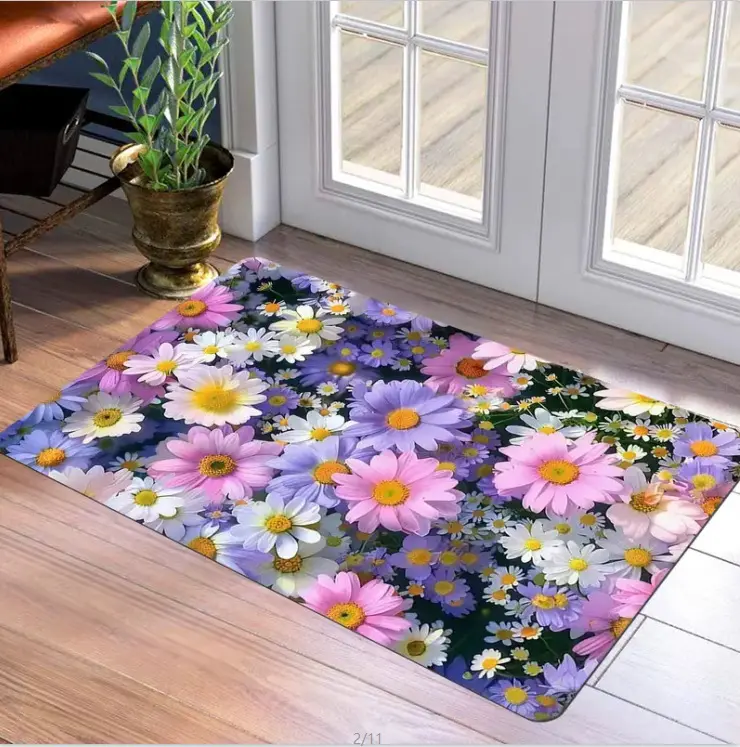 3D Flower New Floor Mat Bathroom Mats