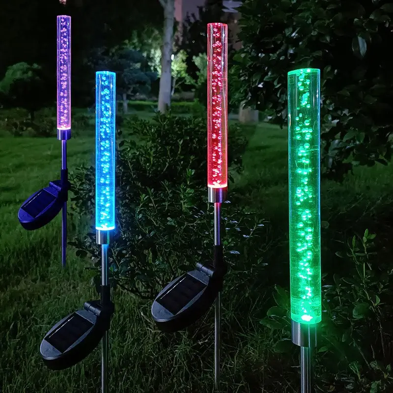 Colorful SlowFlash Crystal Bubble Stick Solar Energy