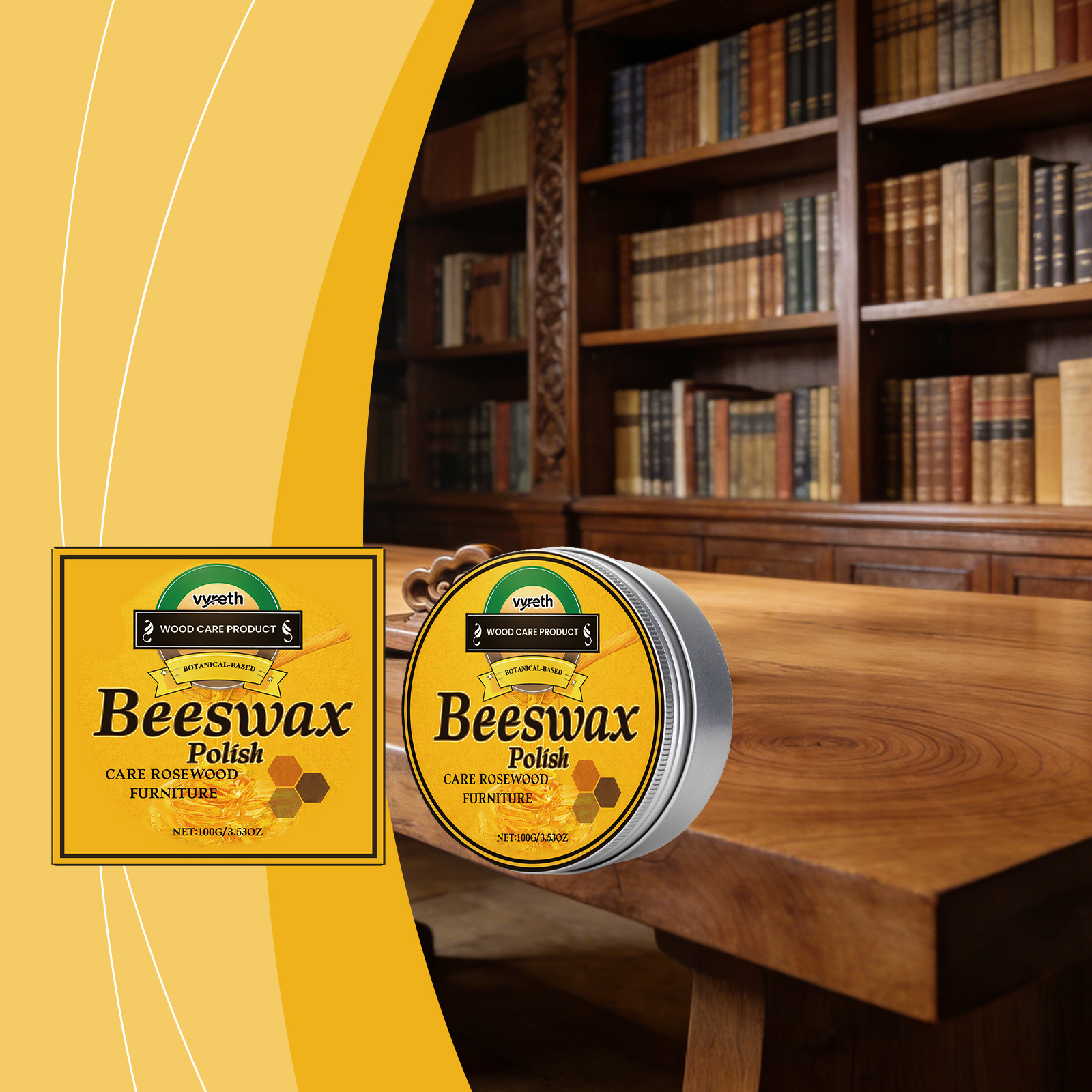 Beeswax Polish For Wood Furniture And FloorsRepairs Scratches And Restores Shine 2