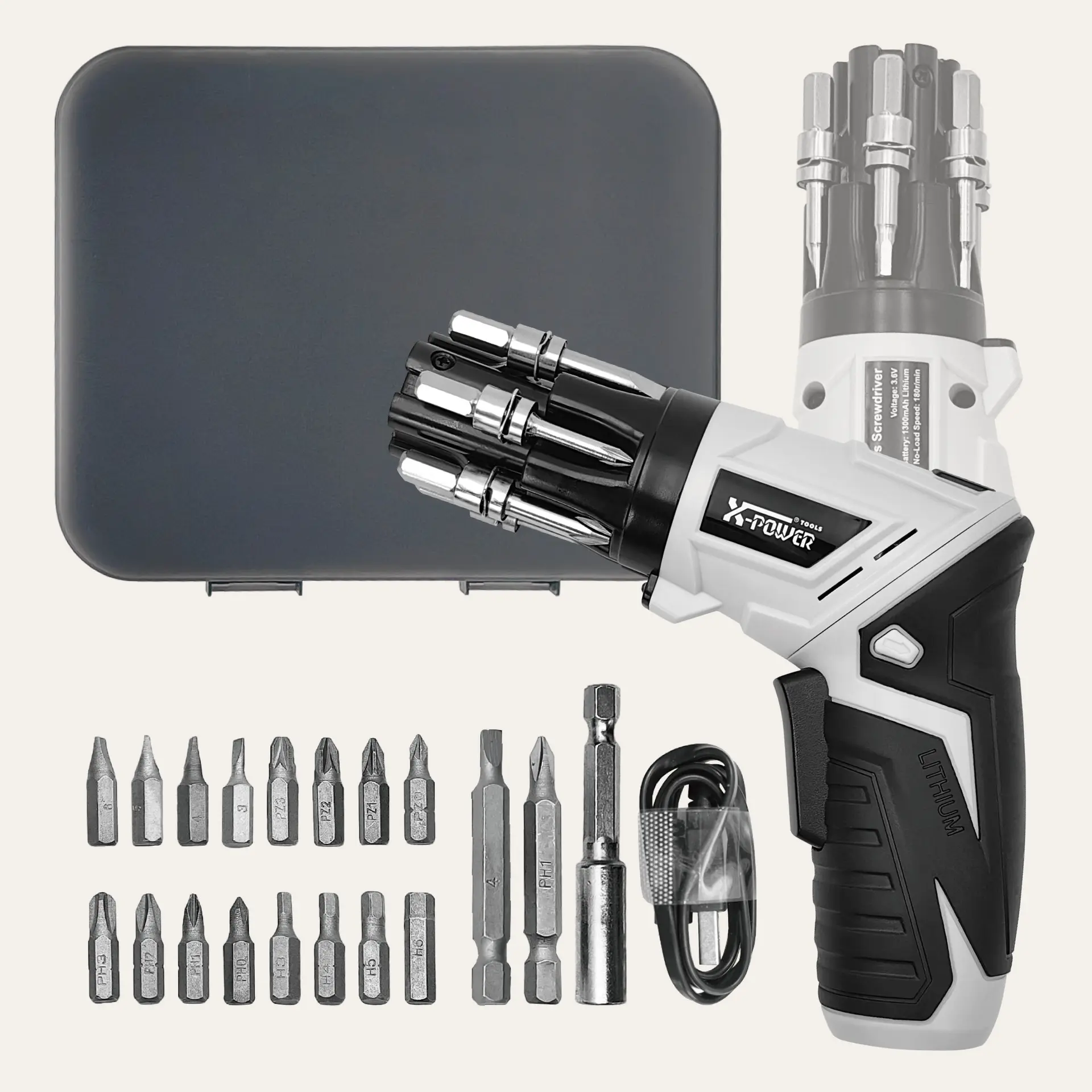 Household Rechargeable Electric Screwdriver Drill Set