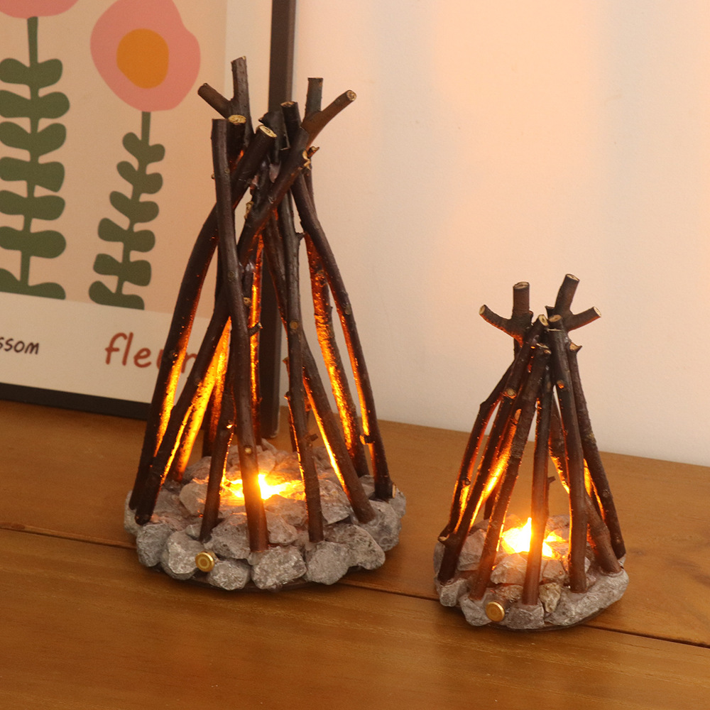 Lampe décorative LED effet feu de camp