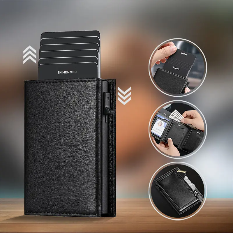 Foreign Trade First-layer Cowhide Genuine Leather Card