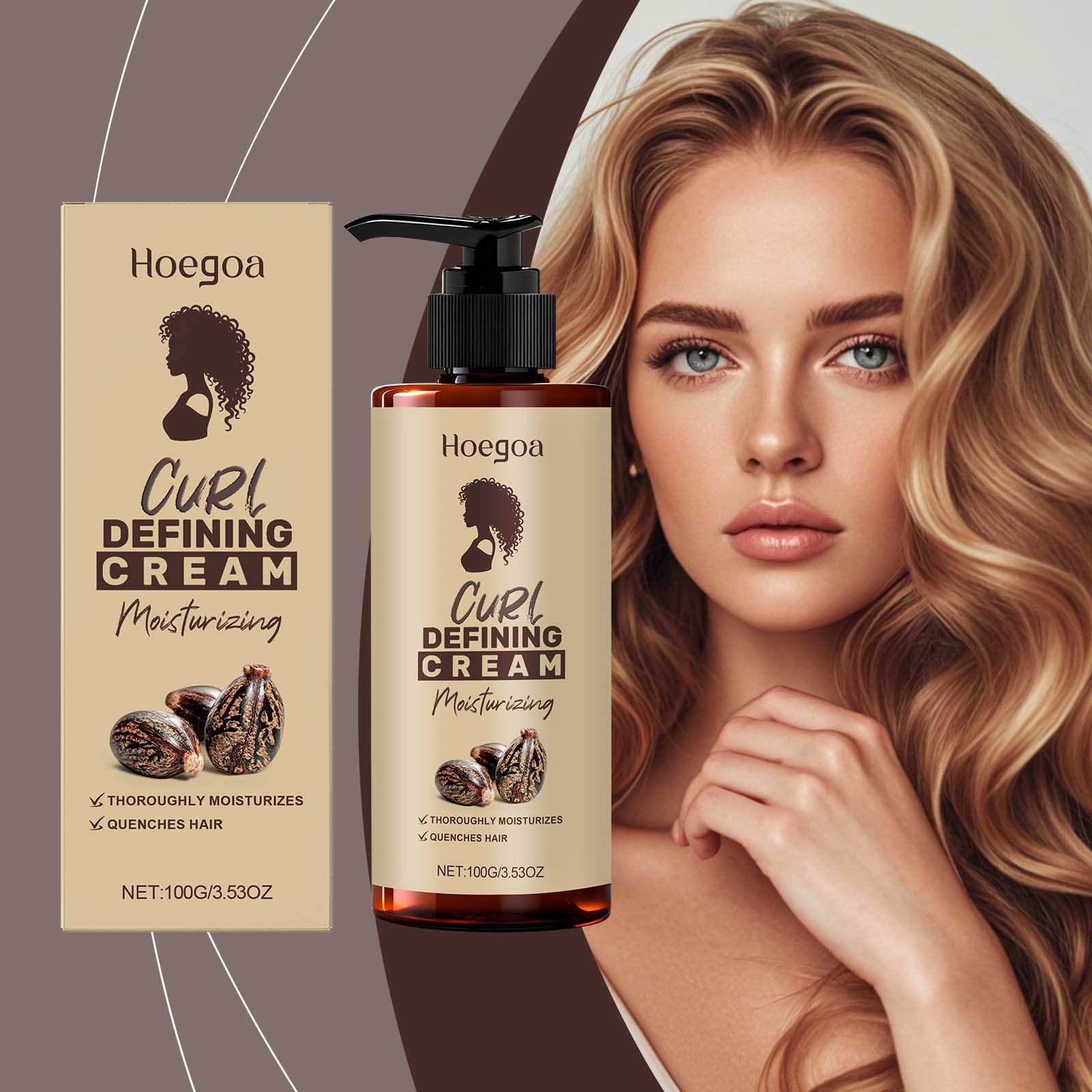 Curl Defining Cream Refreshing Moisturizing And Nourishing