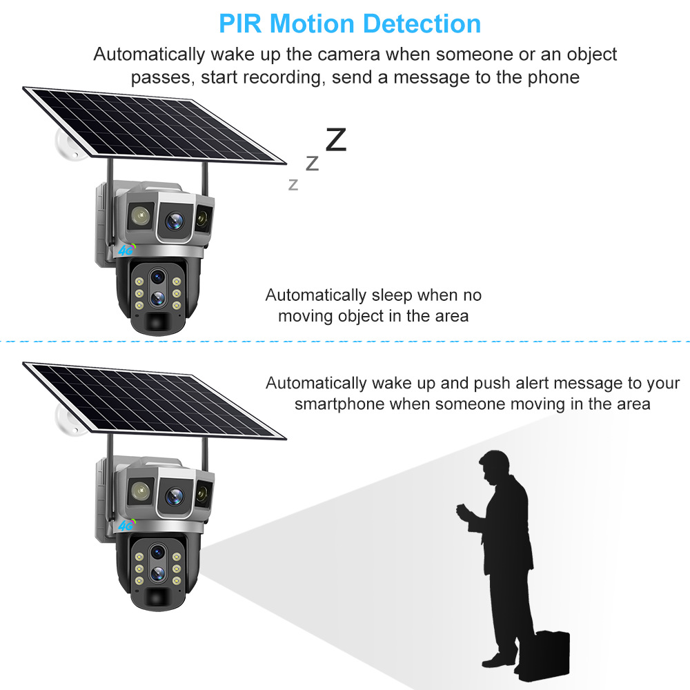 Title 6, V380 Three-screen 4G Household Outdoor 10 Times...