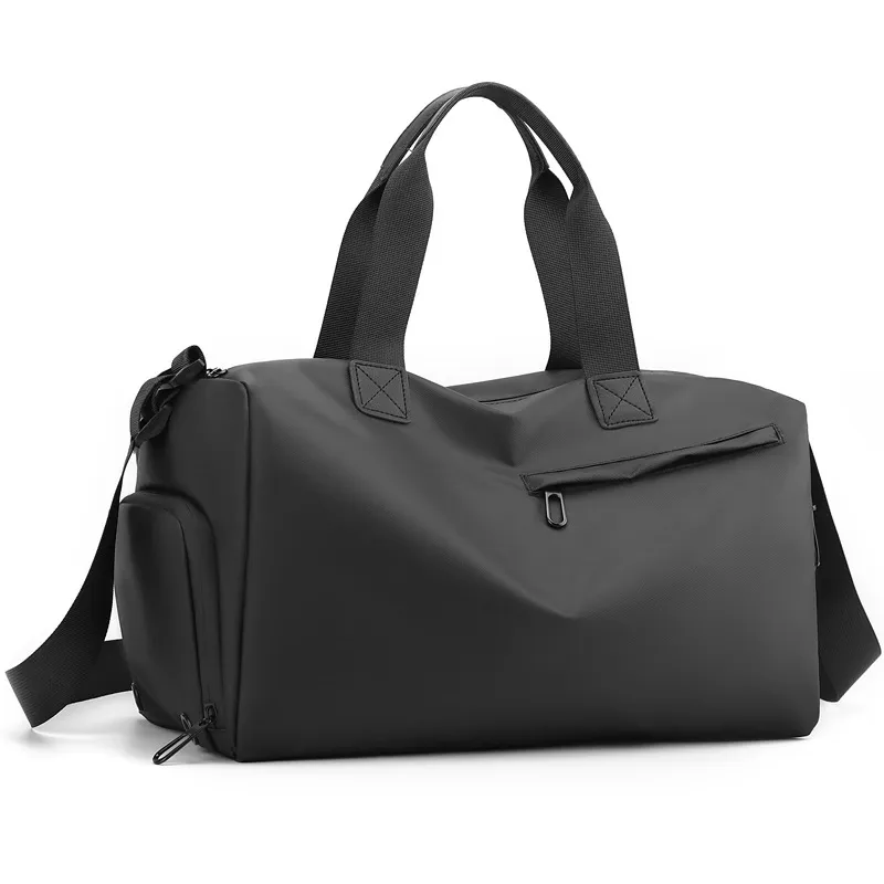 Outdoor Large Capacity Waterproof Shoulder Bag Business Trip Commuter Luggage Bag - Black
