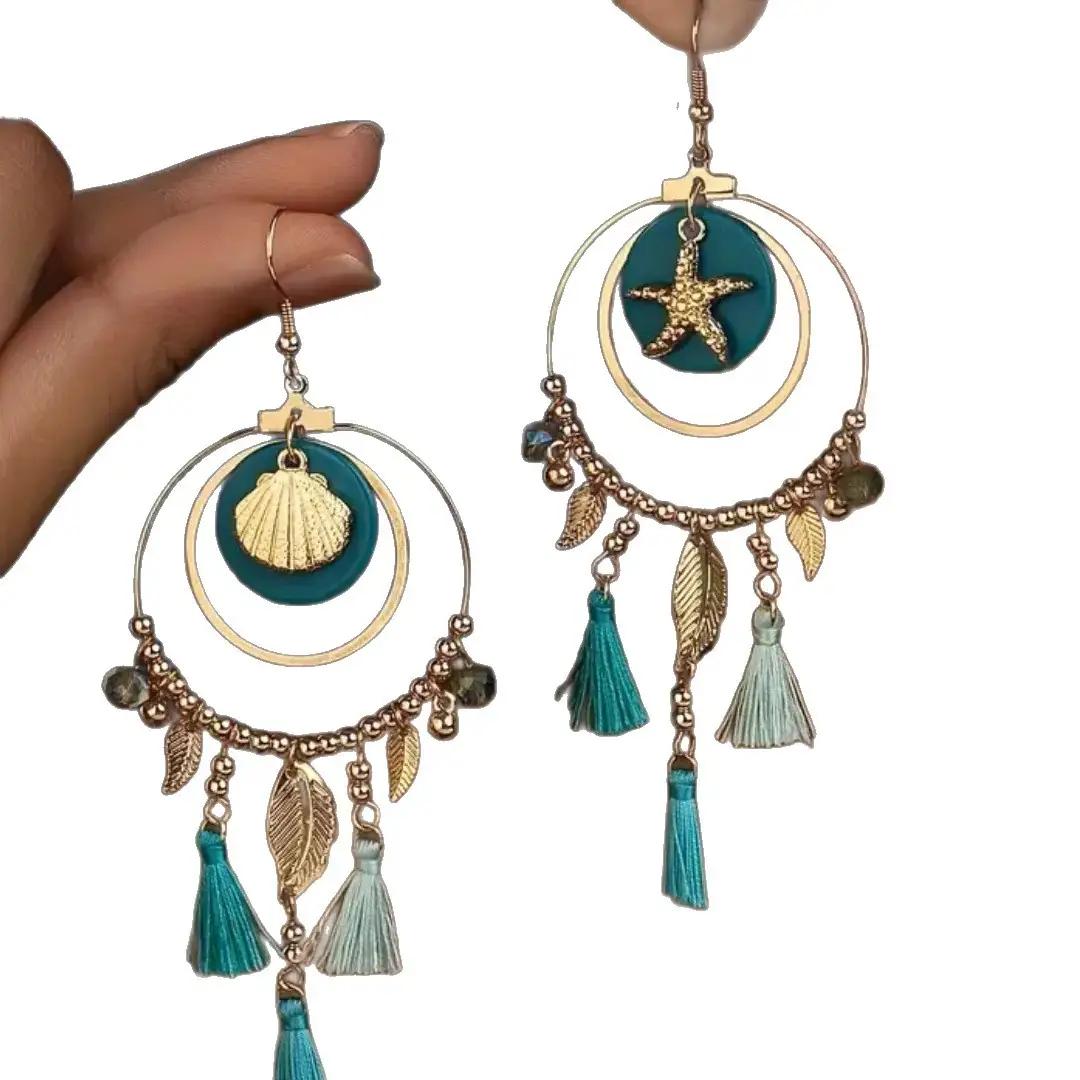 Bohemian Tribal Ethnic Style Long Fringe Earrings