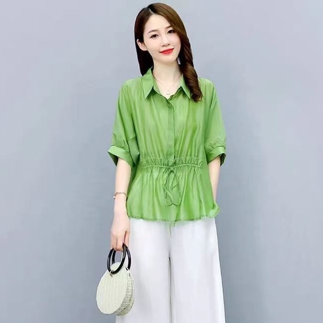 Cotton-Linen Wide-Leg Trouser Two-Piece Set, picture 2 of 12