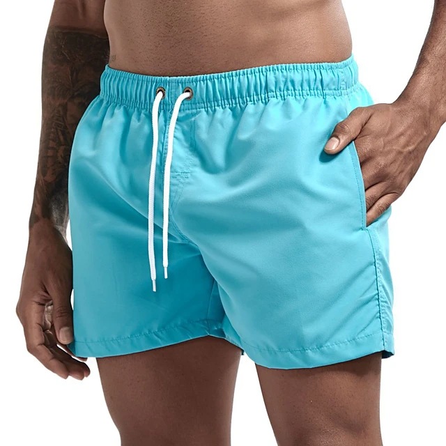 Title 14, Shorts de praia masculinos casuais em cor doce