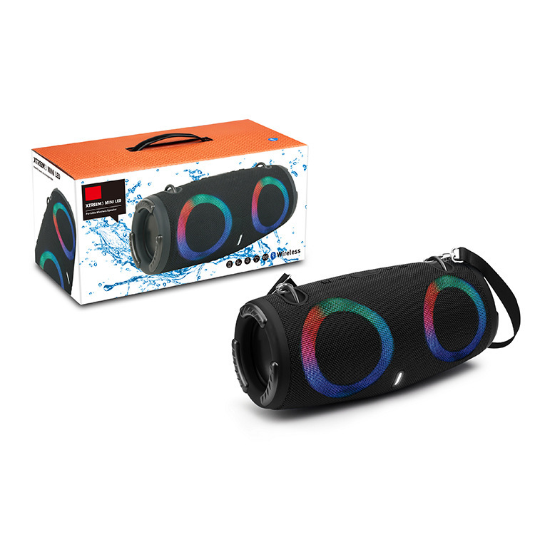 War Drum Three-generation Bluetooth Speaker With RGB Colored Lights Outdoor Portable Waterproof - Image 3