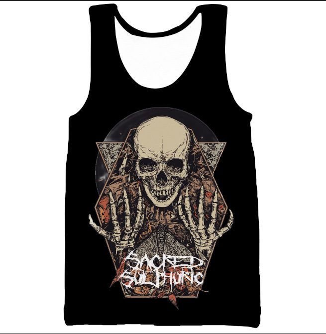 Digital Printing Men's Casual Breathable Short-sleeved Vest