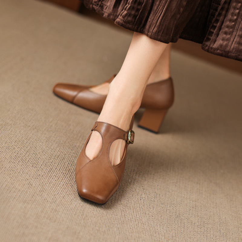 Pigskin High Heel Loafers, picture 5 of 5