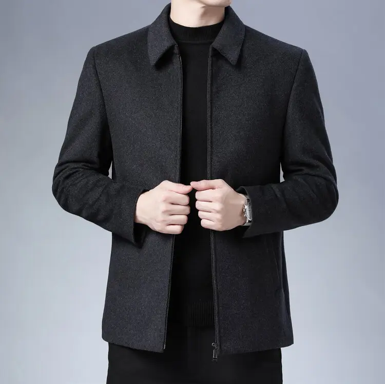 Wool Woolen Men's Lapel Jacket