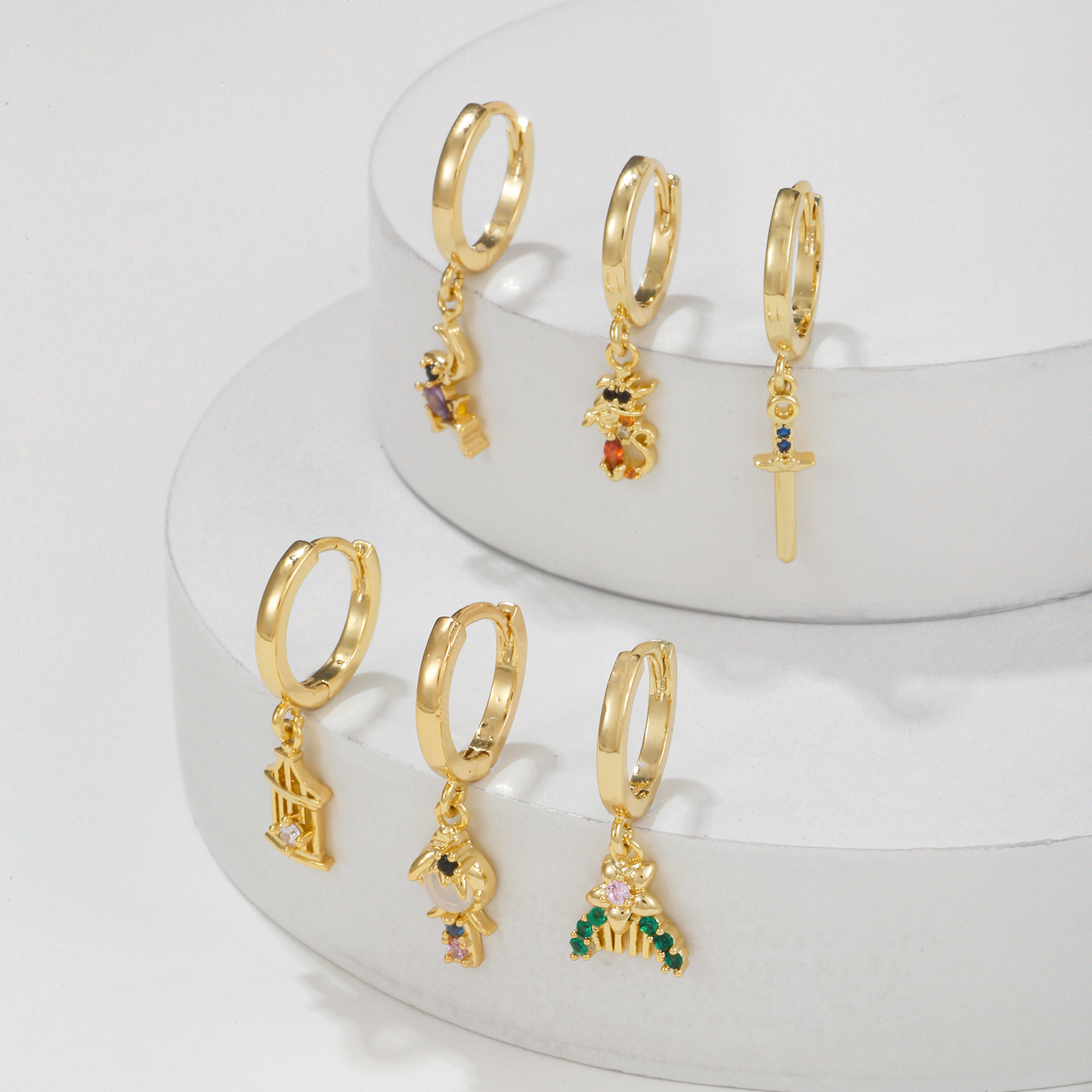 Women's Cartoon Princess Series Ear Clip Suit