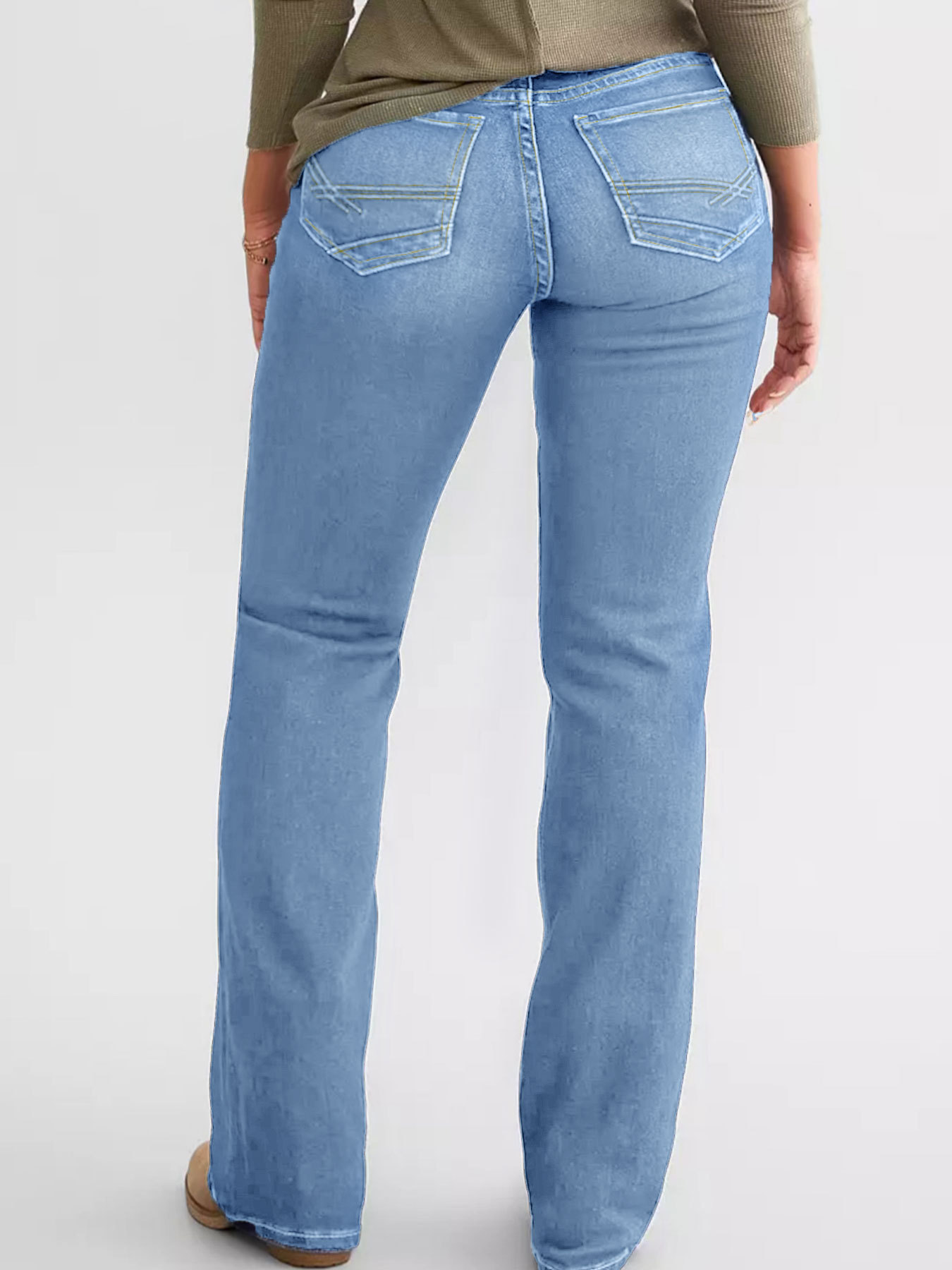 Ladies New Jeans Stretch Slim Ripped