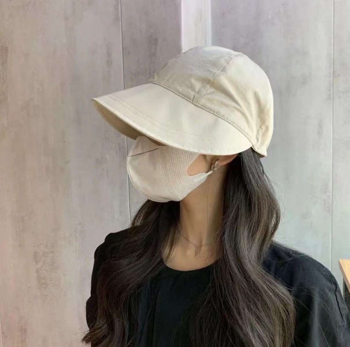 Women's Full-Covering UV-Protective Mask Hat
