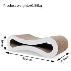 Eight-shaped Large Cat Toy Corrugated Paper - As Shown In The Figure - View 1