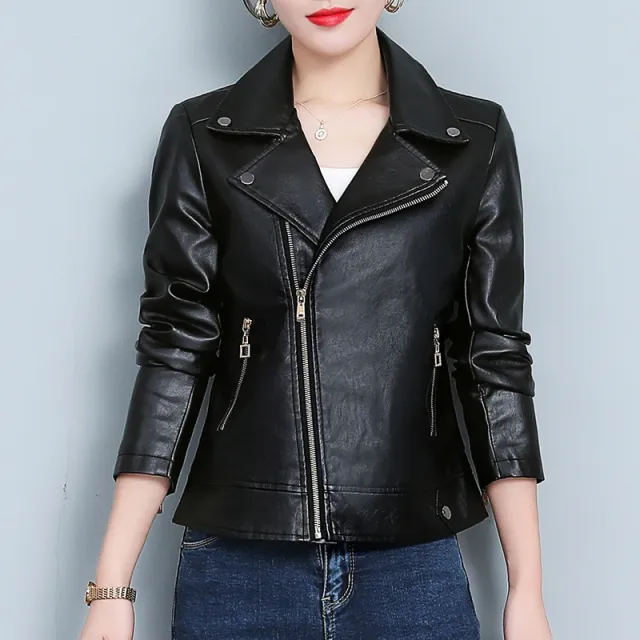 Leather Jacket Versatile Short Coat Black - Shop at LoveMi